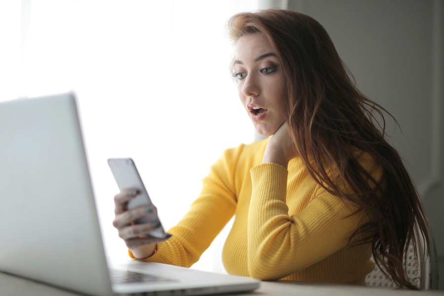 Woman Learning Online